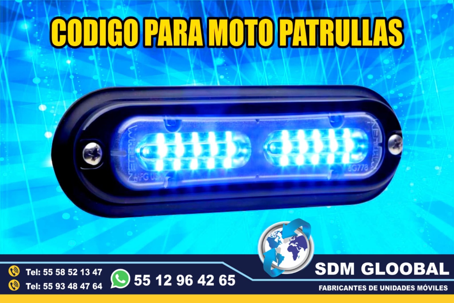 Venta de Luces para escolta, ministerial, ficalia, auxiliares 