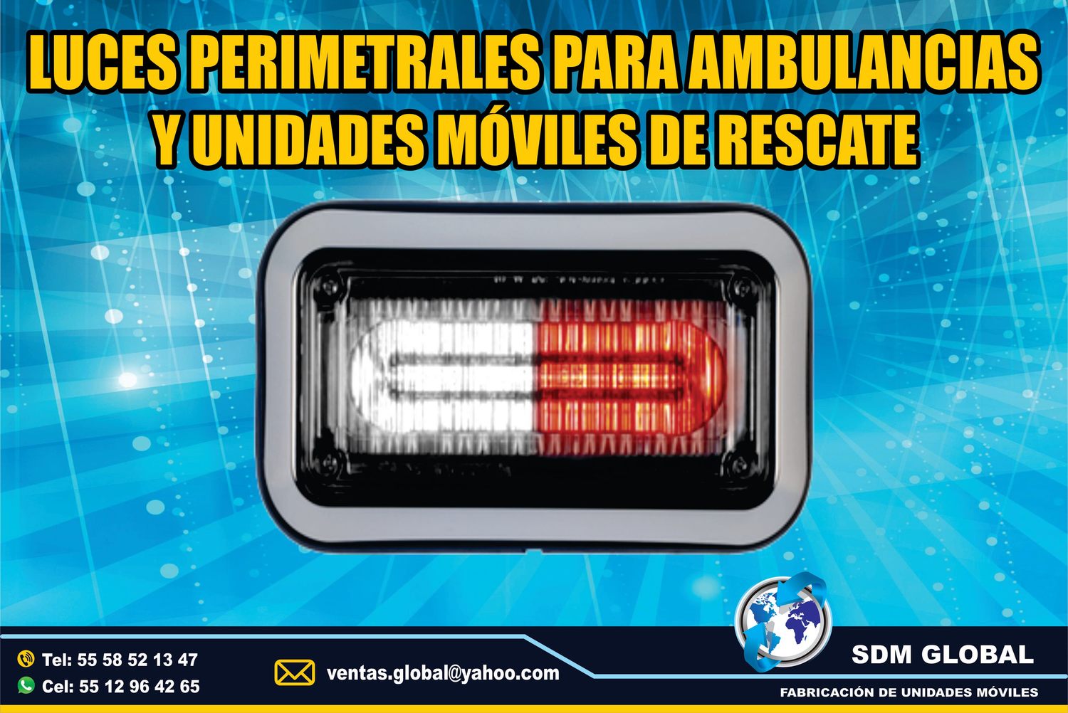 Venta de Luces Perimetrales para Ambulancias de Traslado Tipo I, II 