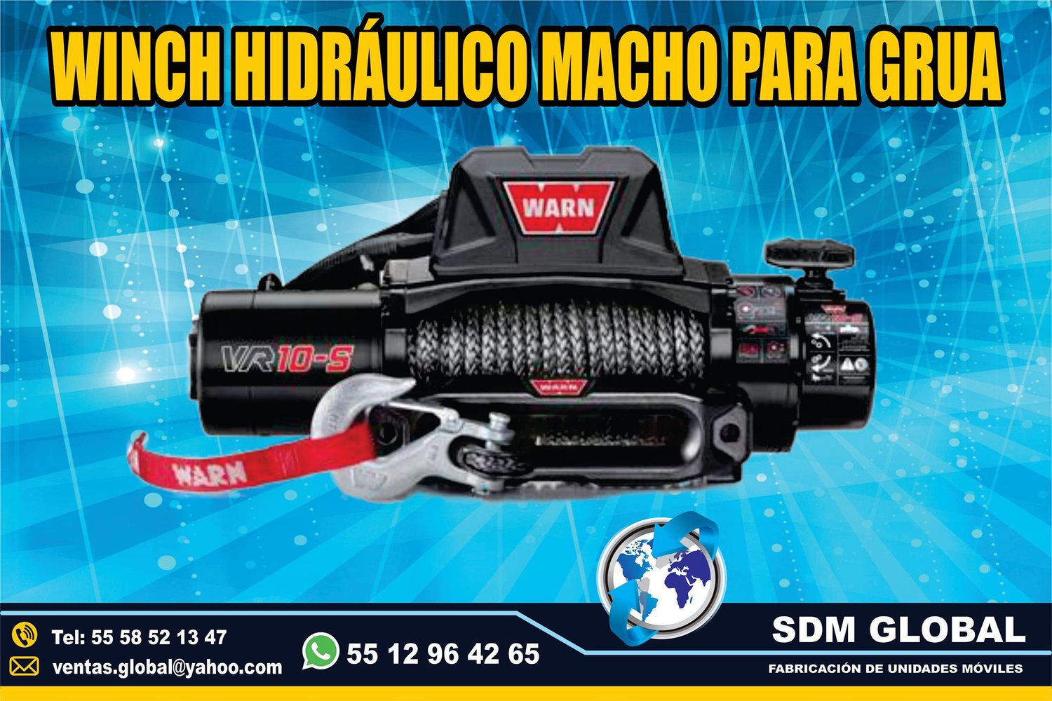 VENTA DE WINCH CON CHICOTE para gruas