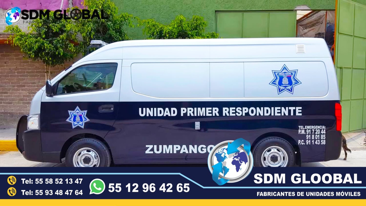 Venta de Unidades Moviles de Primer Respondiente de seguridad publica municipal oficina movil Hecho en Mexico