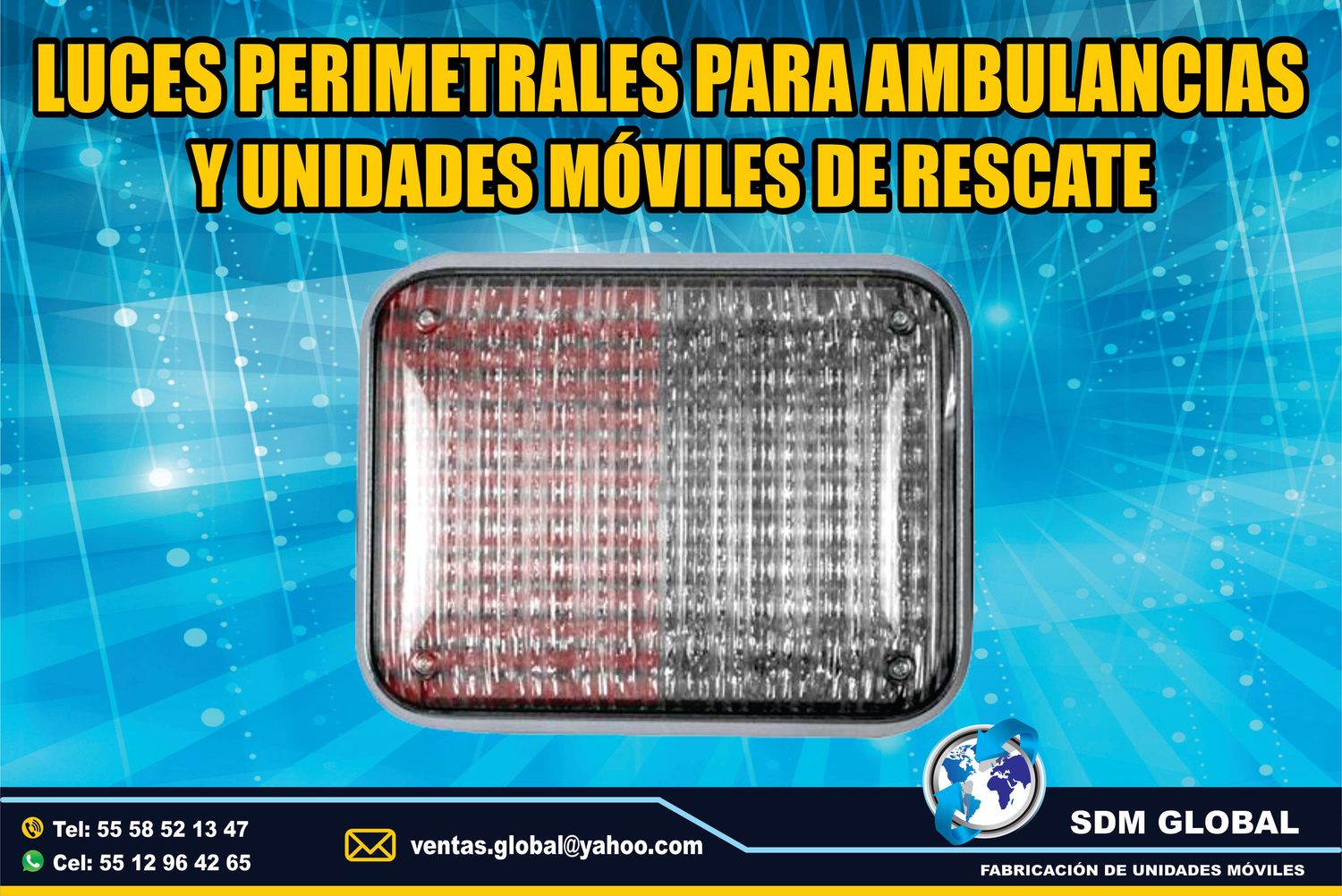 Venta de Luces Perimetrales para Ambulancias de Traslado Tipo I, II 