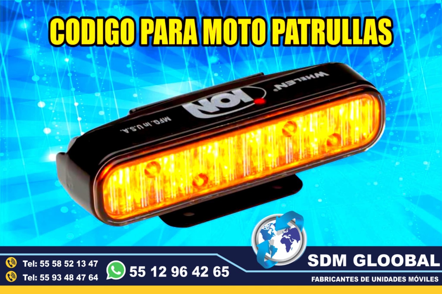 Venta de Luces para escolta, ministerial, ficalia, auxiliares 