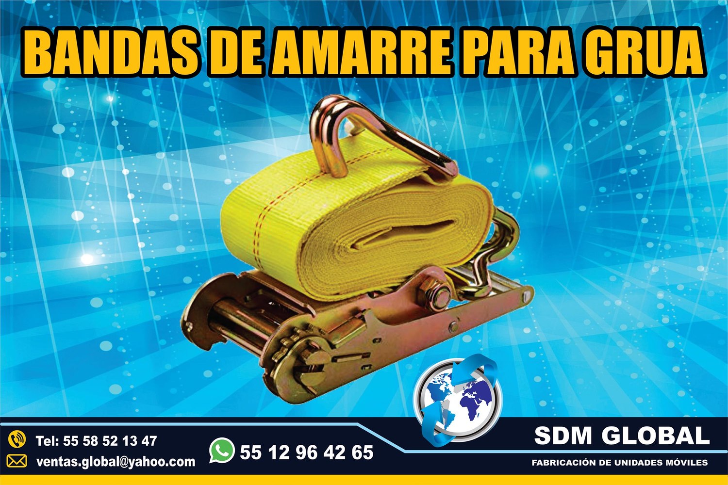 VENTA DE BANDAS DE AMARRE para gruas <br>