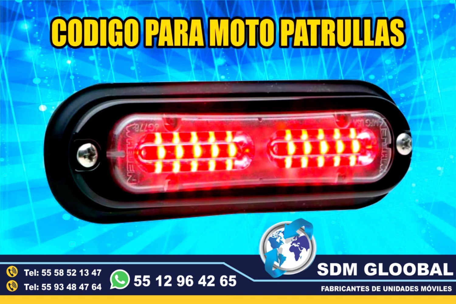 Venta de Luces para escolta, ministerial, ficalia, auxiliares 