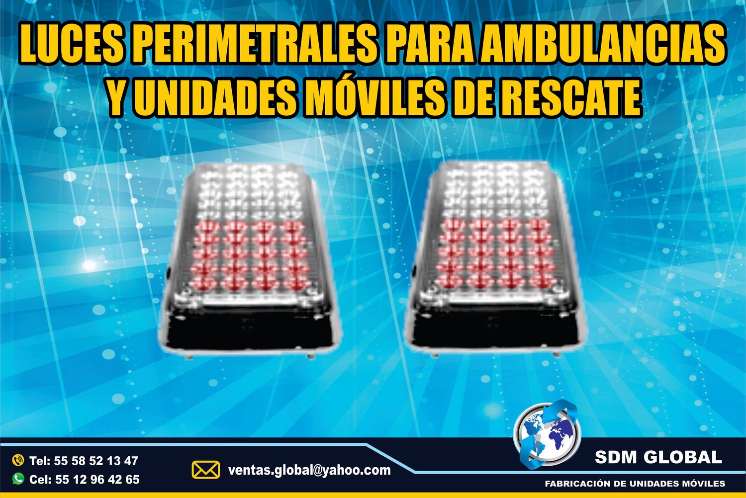 Venta de Luces Perimetrales para Ambulancias de Traslado Tipo I, II 