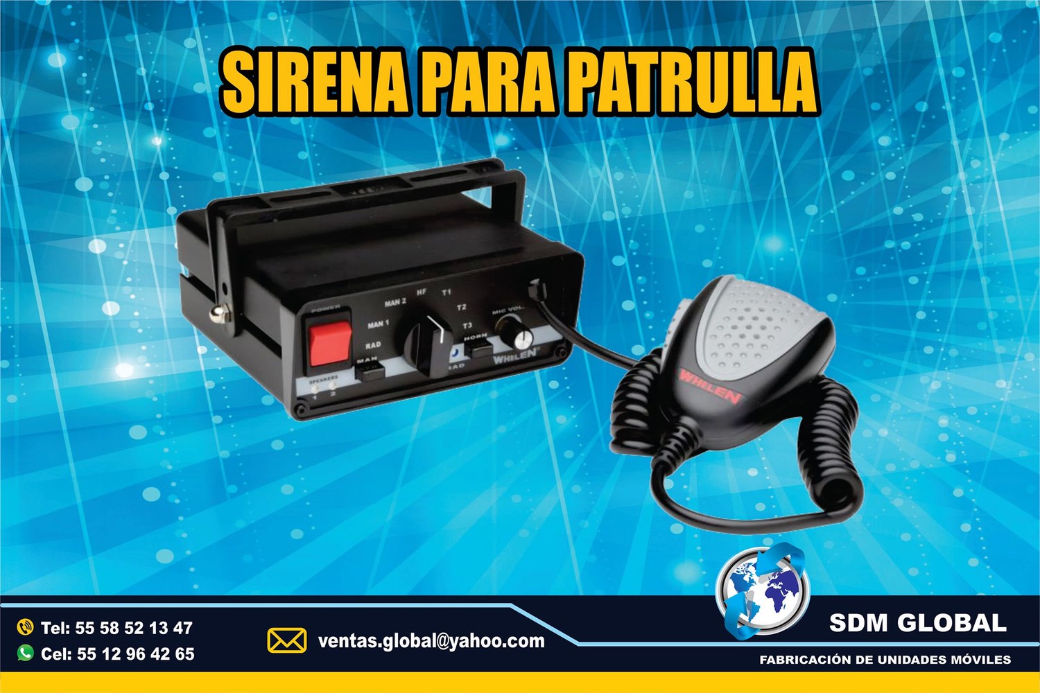 VENTA DE <span style="font-weight: bold;">sirena</span> y equipo para ambulancias MARCA WHELEN<br>