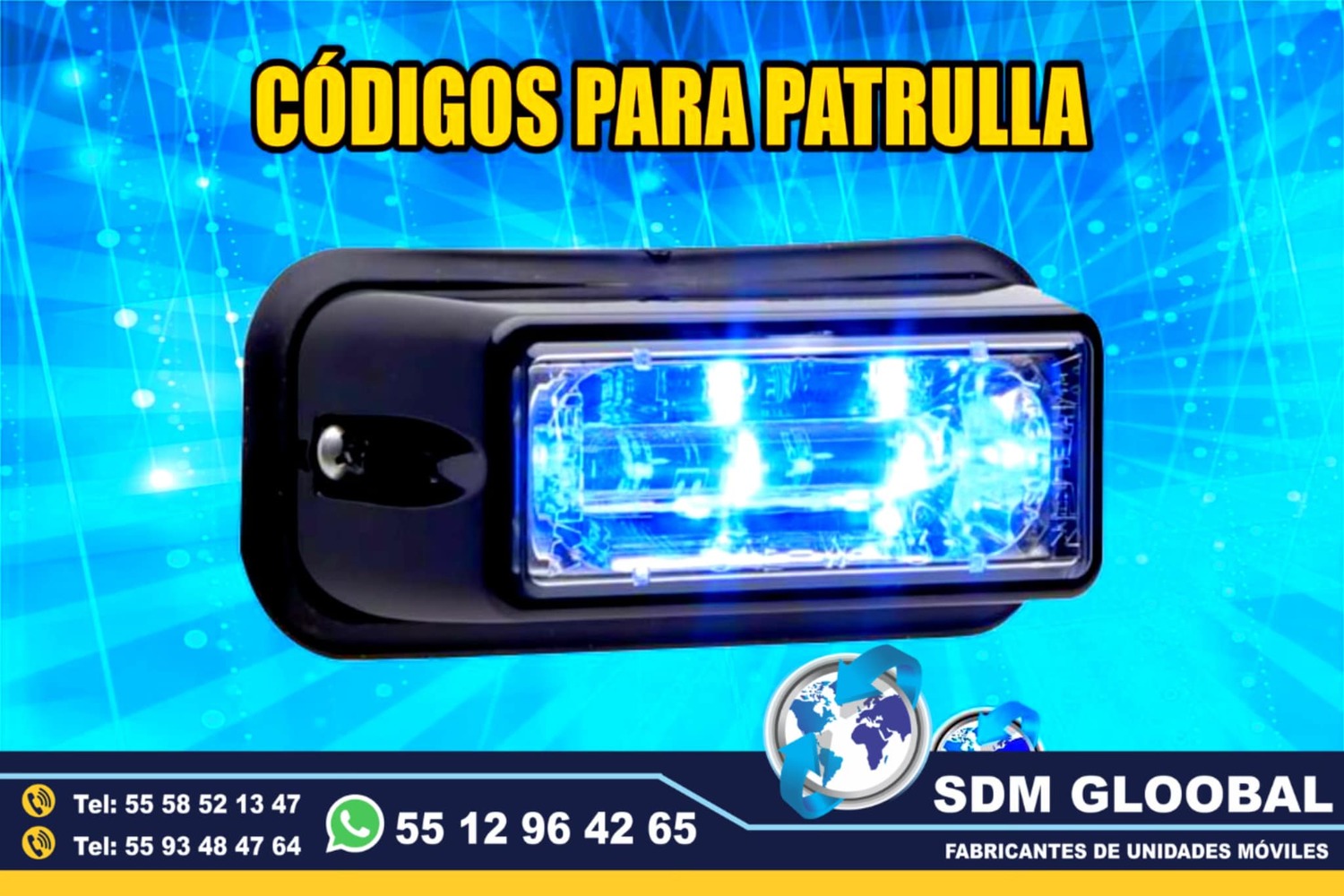 Venta de Luces para escolta, ministerial, ficalia, auxiliares 