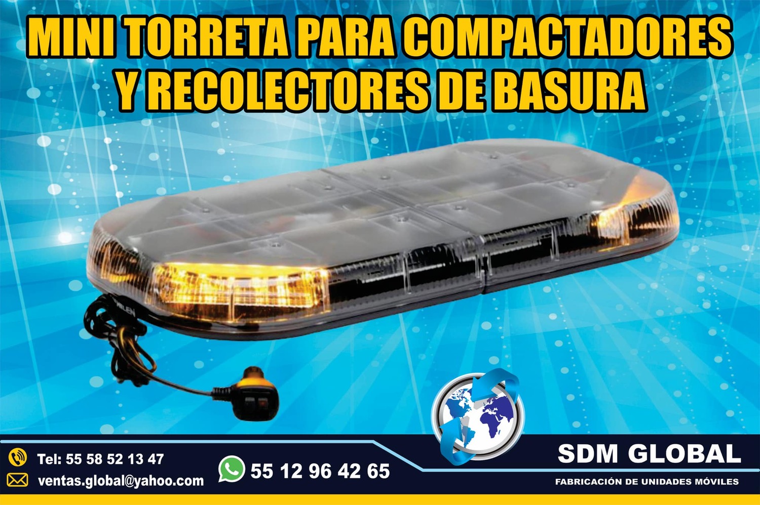 Venta de Mini torreta ambar para Rampas Hidrahulicas  
