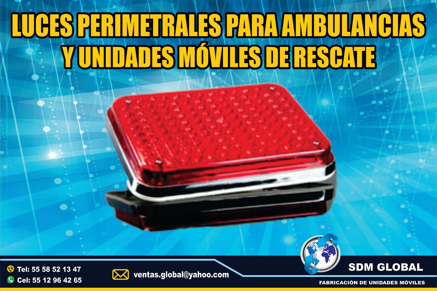 Venta de Luces Perimetrales para Ambulancias de Traslado Tipo I, II