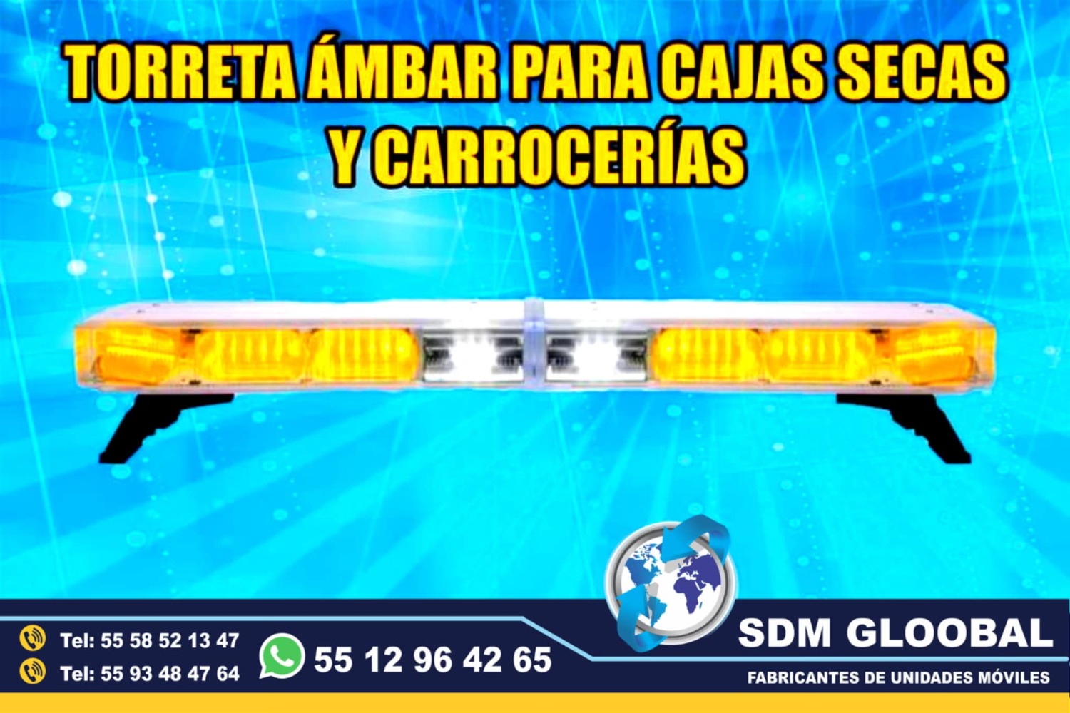 Venta de Torreta de Leds para patrullas color rojo Federal Signal 