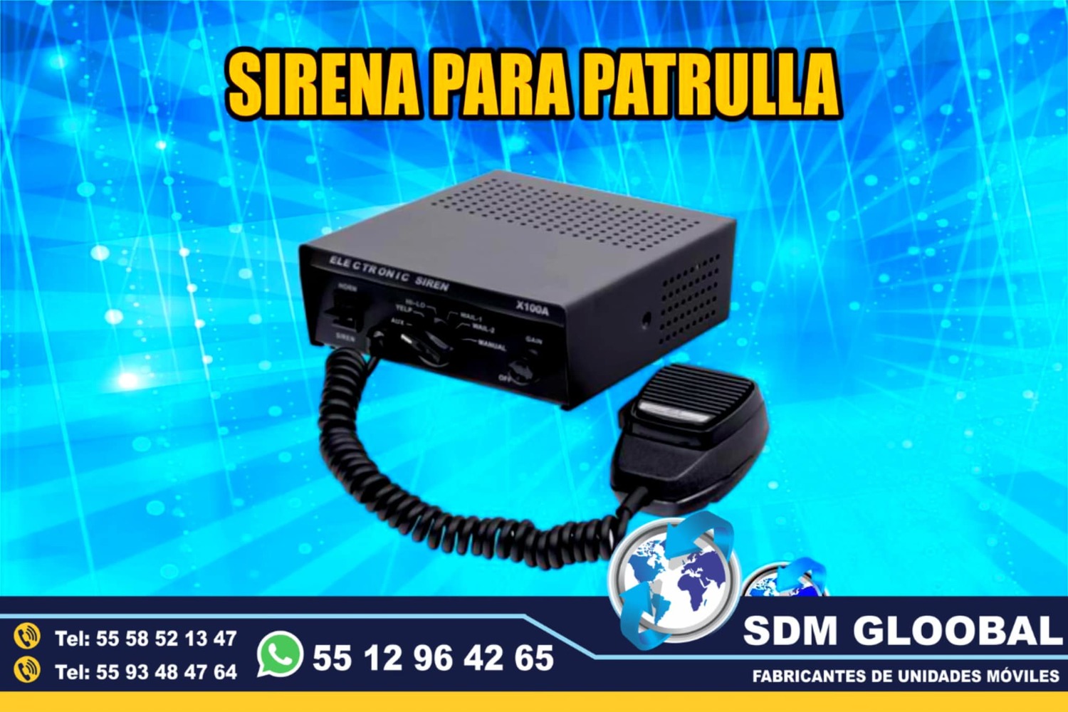 Venta de Sirena para patrullas MARCA Federal Signal 
