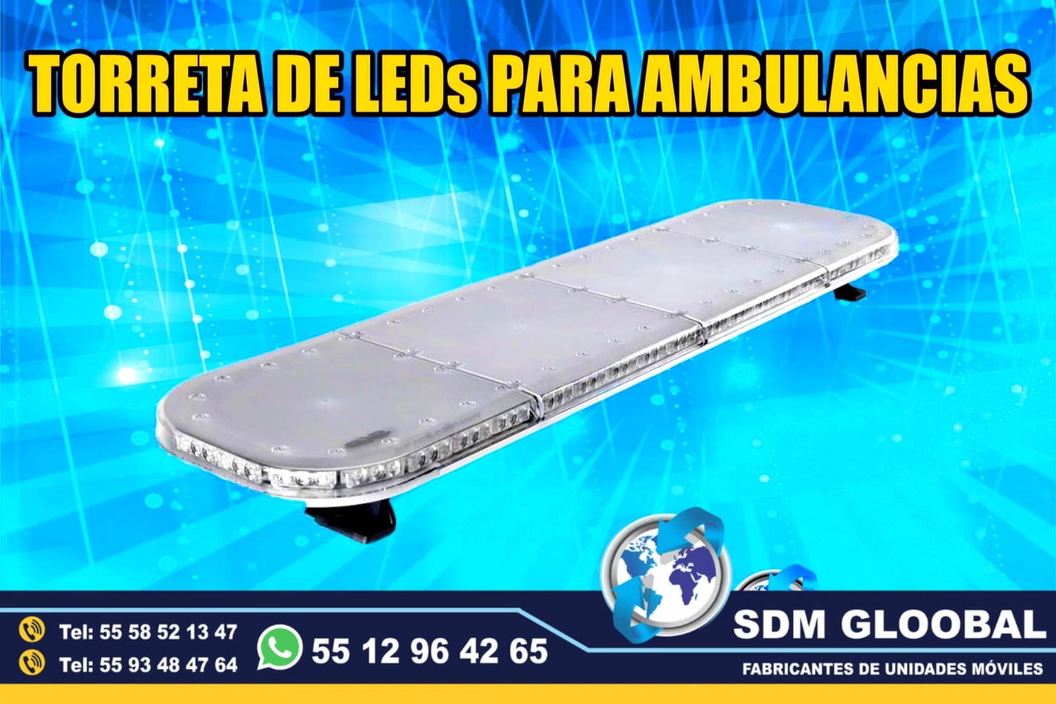 Venta de Torreta de Leds para patrullas color rojo Whelen 