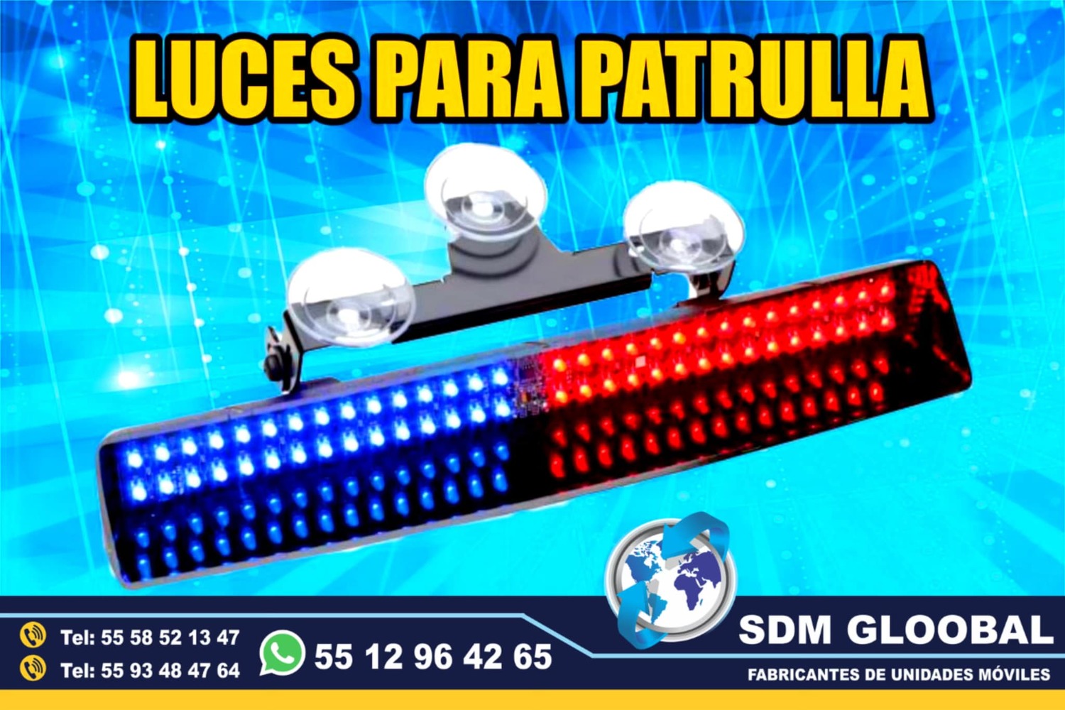 Venta de Luces para escolta, ministerial, ficalia, auxiliares 