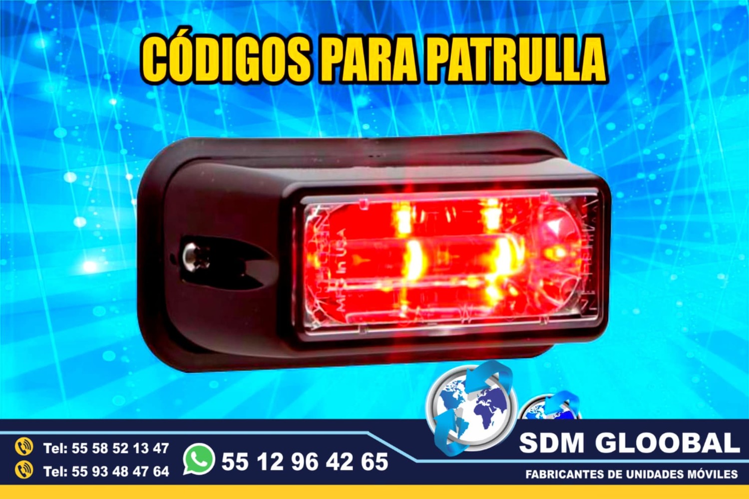 Venta de Luces para escolta, ministerial, ficalia, auxiliares 