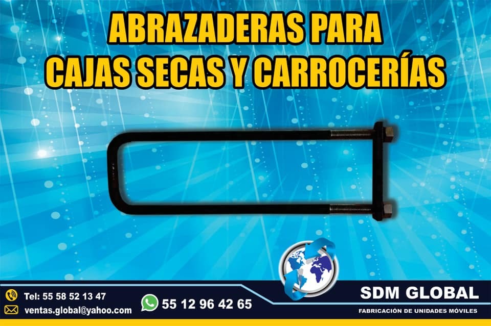 Abrazaderas para carrocerias y cajas secas plataformas remolques