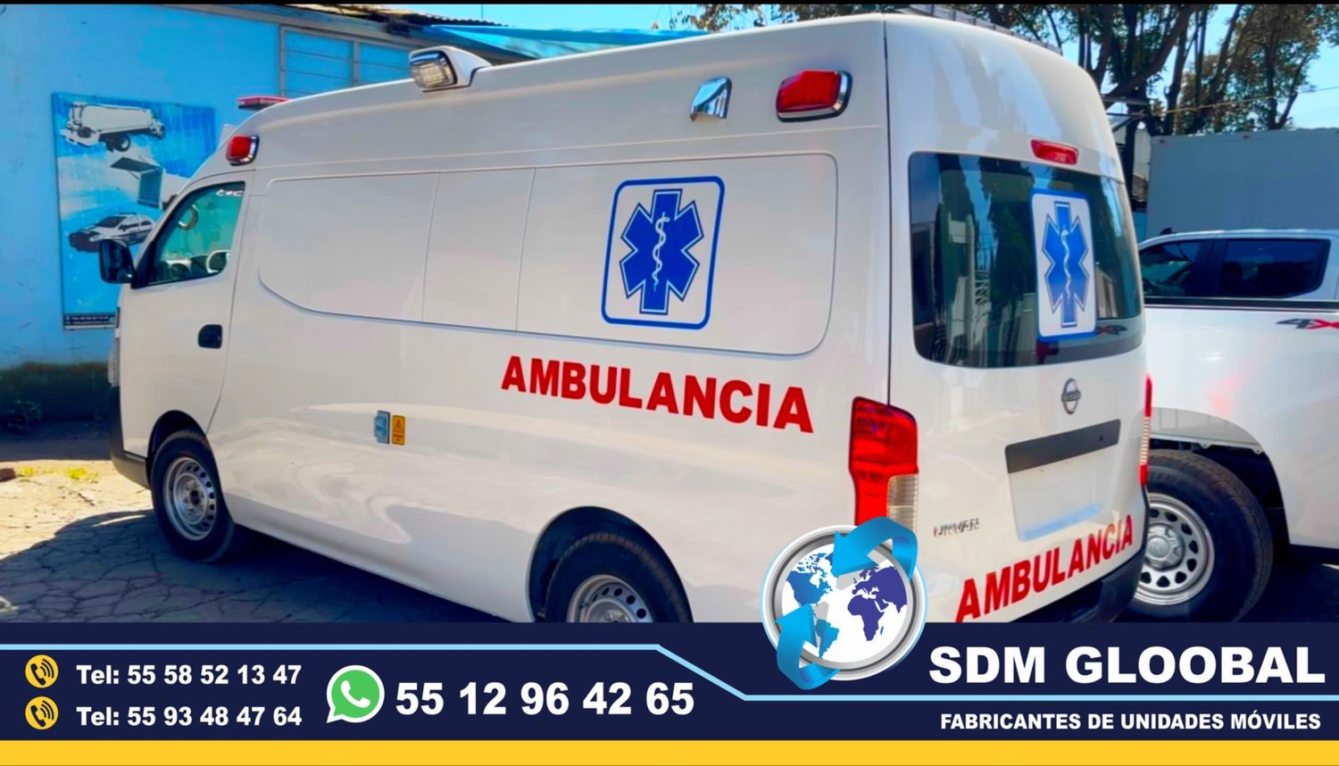 Venta de Ambulancias de Traslado de Tipo 1 y Tipo 2 en Mexico.