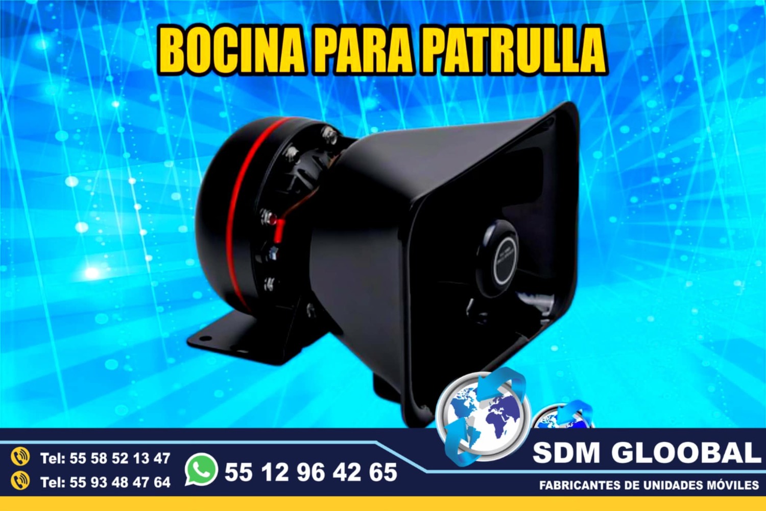 Venta de Bocina para ambulancias patrullas Epcom System 