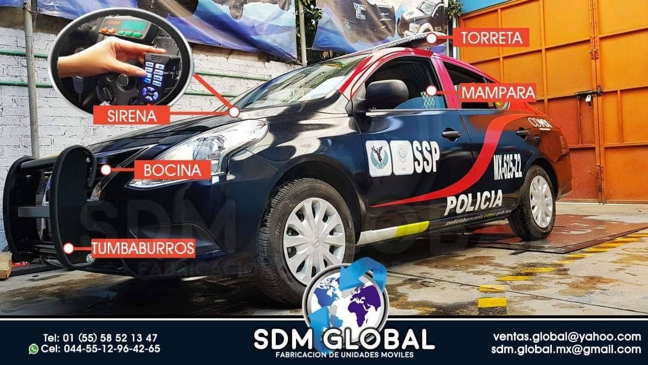 Fabricantes de Patrullas Sedan  Conversion Equipamiento Venta<br>