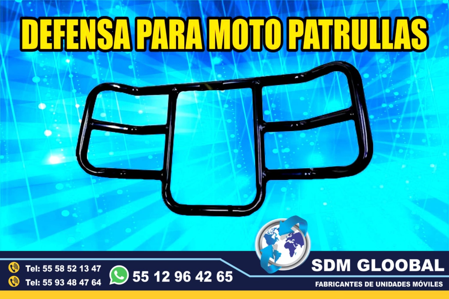 Fabricacion y venta de Tumbaburros burrera para Motopatrullas 