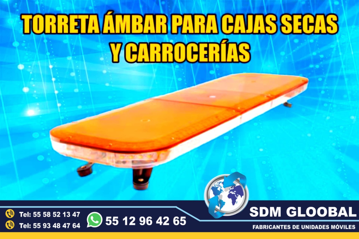 Venta de Torreta de Leds para patrullas color rojo Epcom 