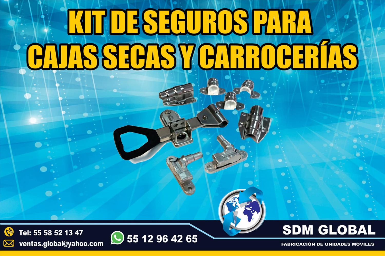Seguro para puertas de cajas secas y carrocerias
