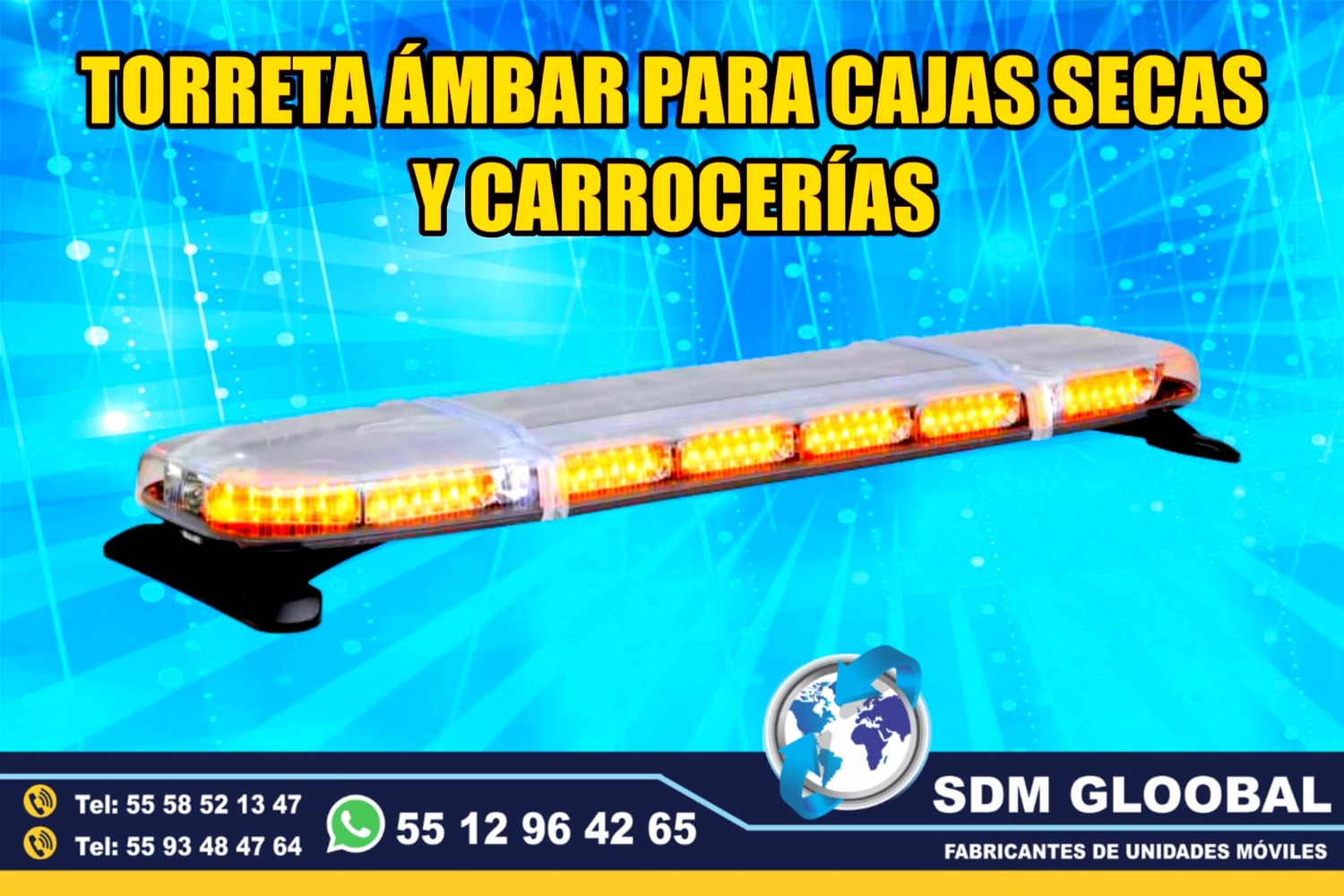 Venta de Torreta de Leds para patrullas color rojo Whelen 