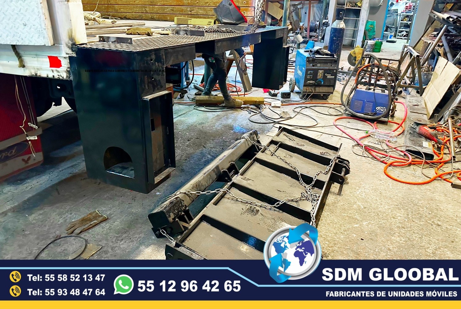 Fabricantes de Rampas Hidraulicas para camioneta y camion de carga <br>