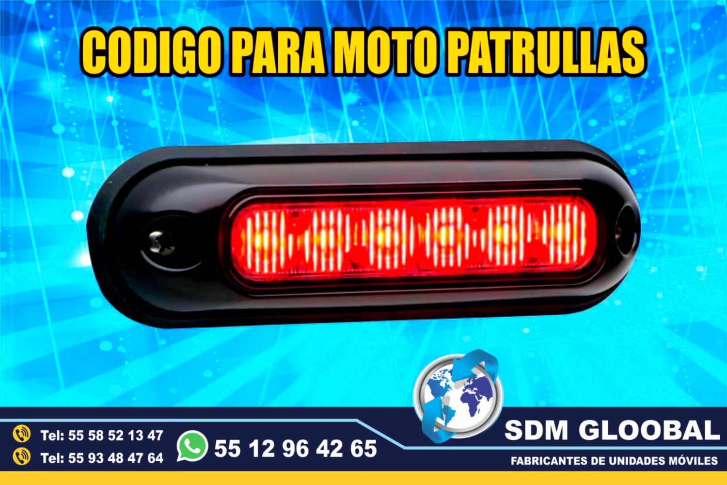 Venta de Luces para escolta, ministerial, ficalia, auxiliares 