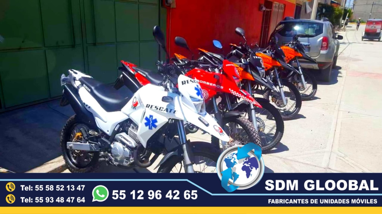 Venta Fabricacion Conversion y Equipamiento de MotoPatrullas cuatrimotos bicicletas     