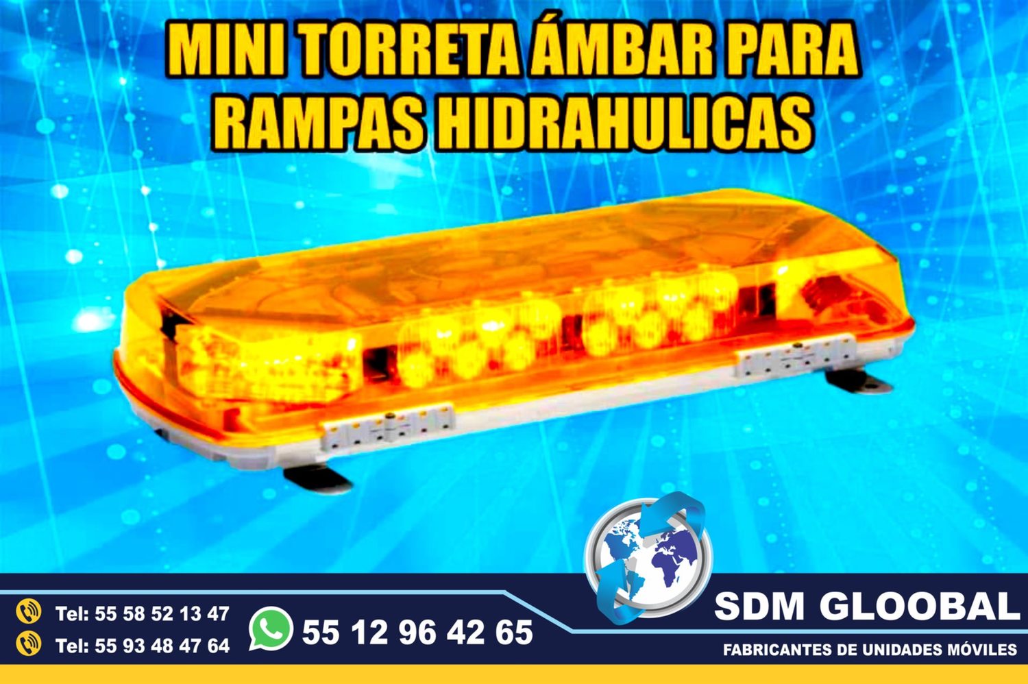 Mini torreta ambar para Rampas Hidraulicas de carga descarga