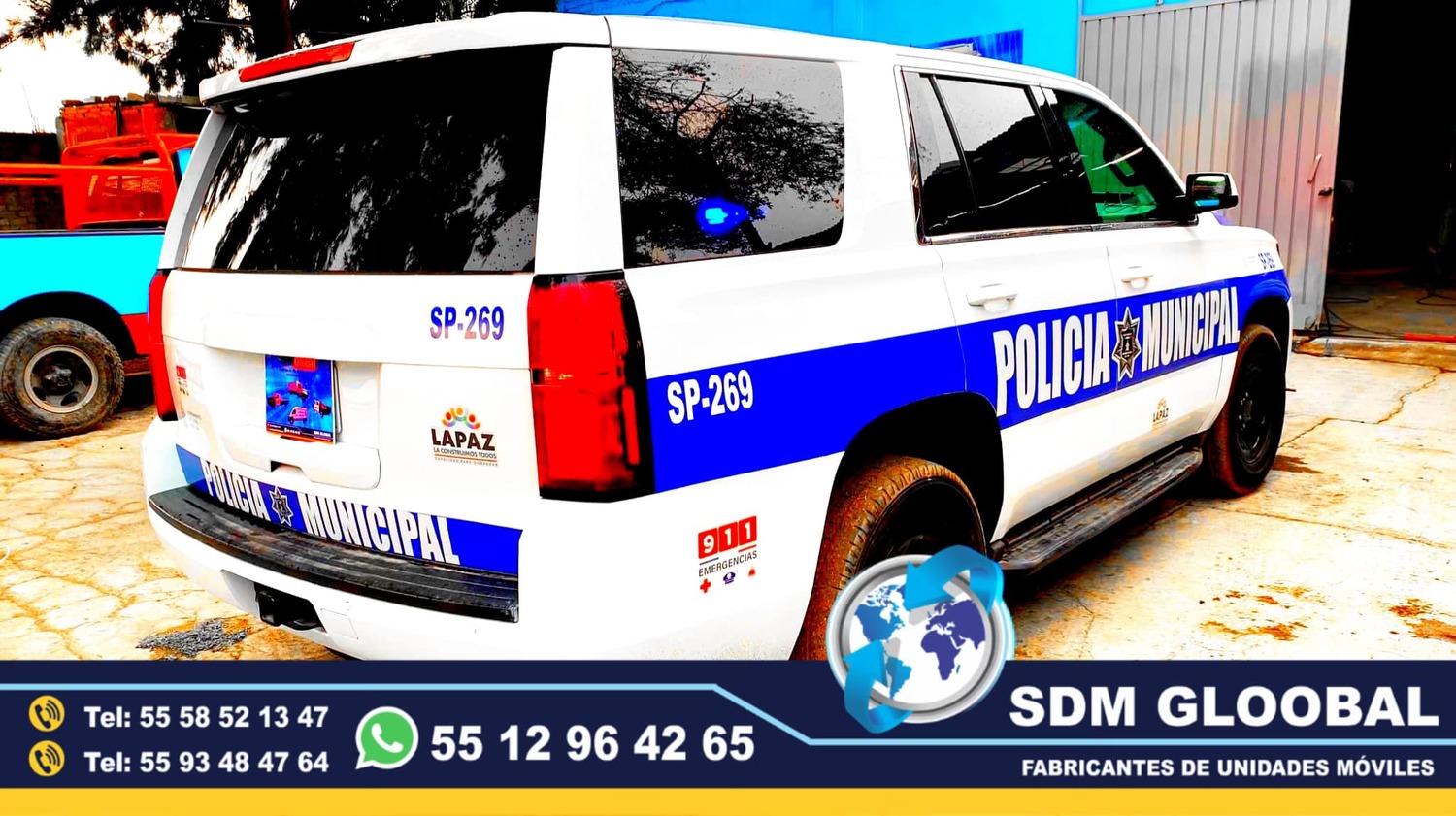 Fabrica de Unidades tipo Escolta o policia privada Equipamiento. 