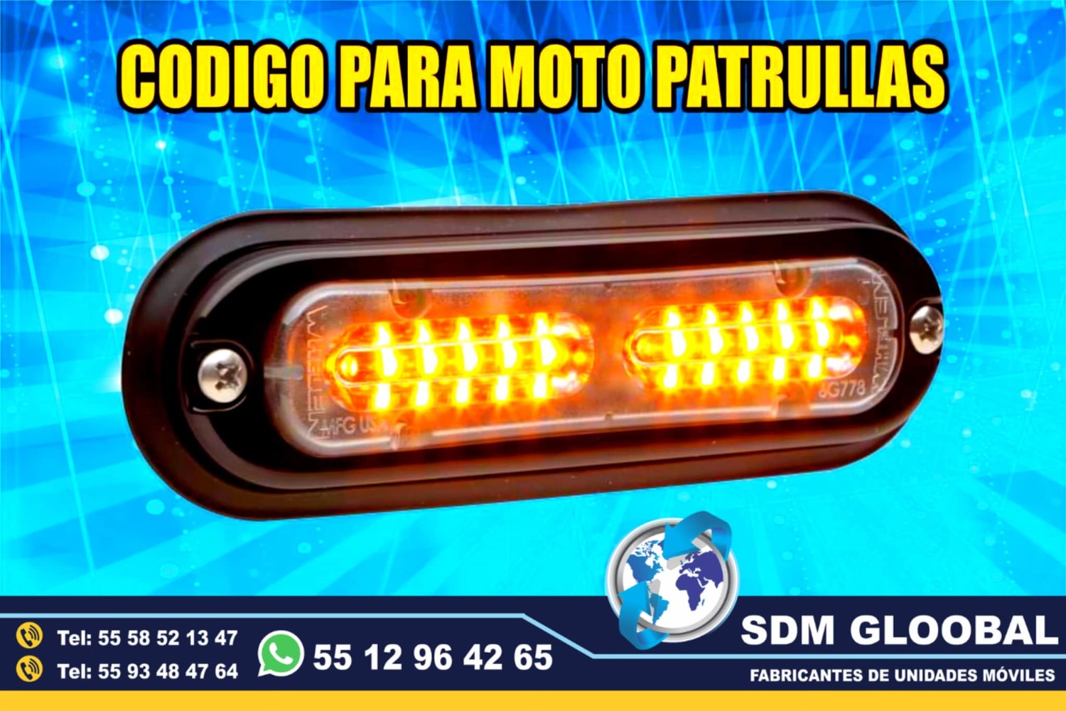 Venta de Luces para escolta, ministerial, ficalia, auxiliares 