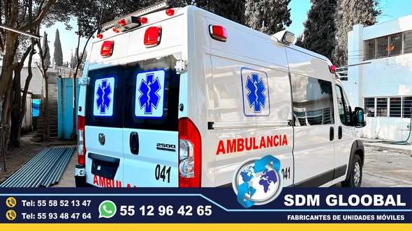Venta de Ambulancias de Traslado de Tipo 1 y Tipo 2 en Mexico.