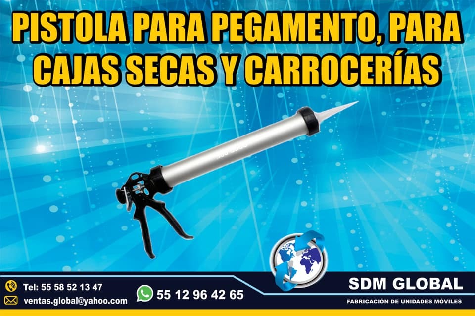 Pistola de silicon para carrocerias y cajas secas plataformas remolques