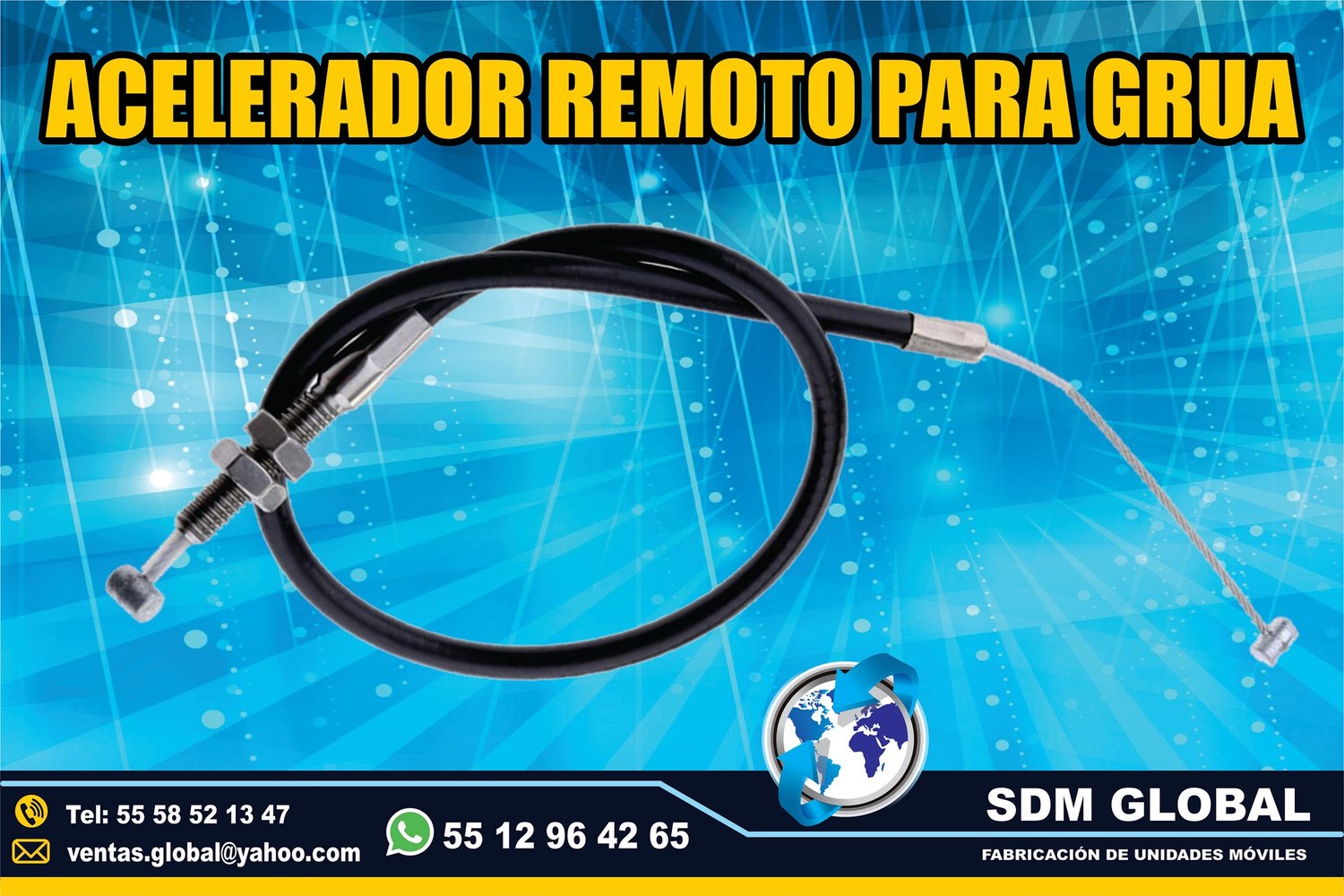 VENTA DE ACELERADOR REMOTO PARA GRUAS