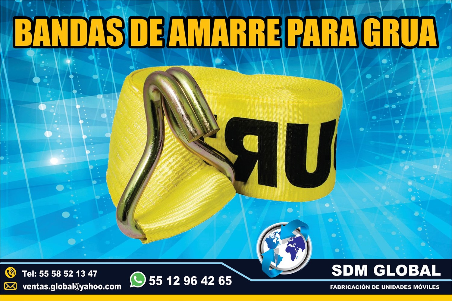 VENTA DE BANDAS DE AMARRE para gruas <br>