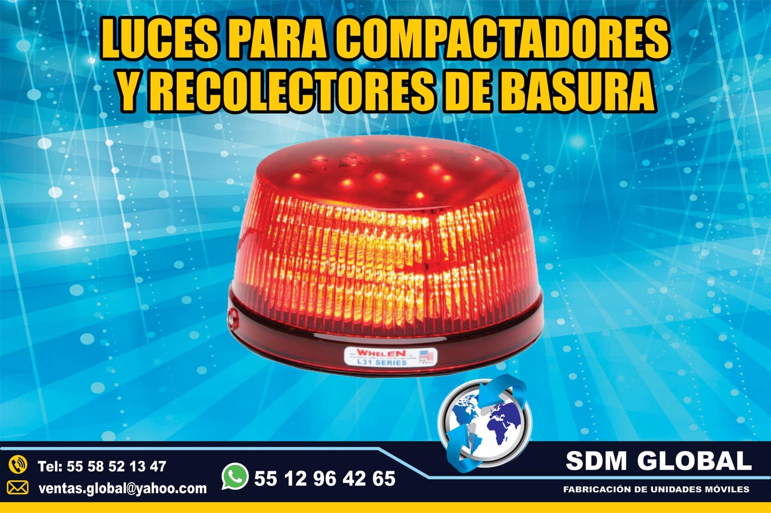 Venta de Mini torreta ambar para Rampas Hidrahulicas 