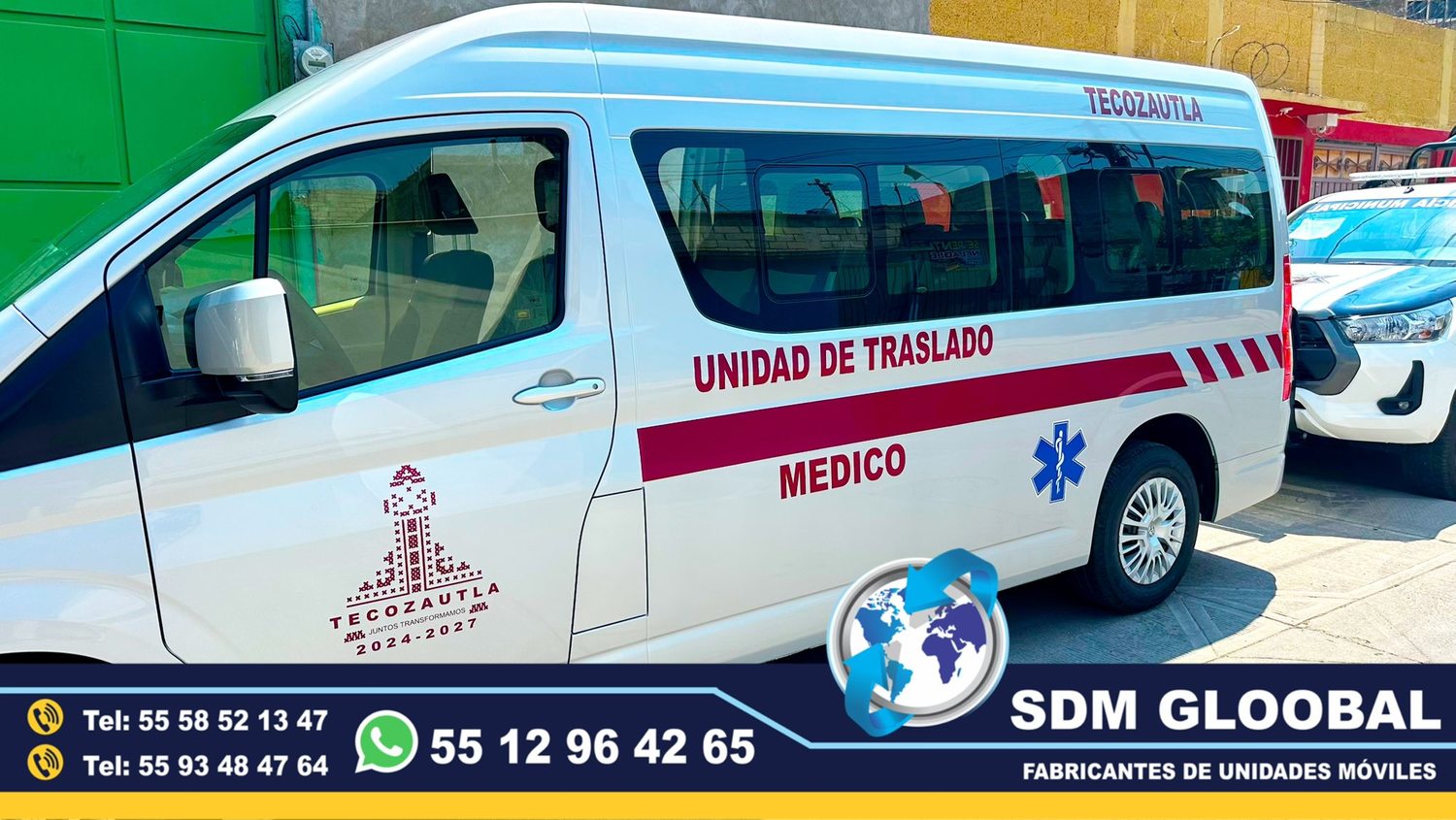 Venta de Ambulancias de Traslado de Tipo 1 y Tipo 2 en Mexico.