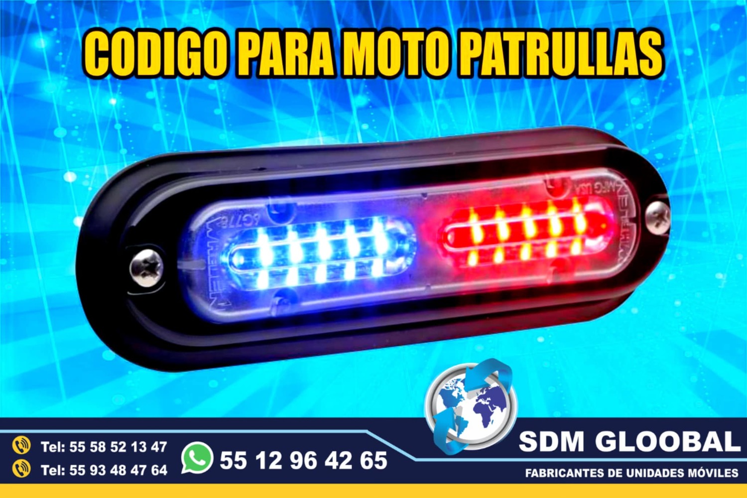 Venta de Luces para escolta, ministerial, ficalia, auxiliares 
