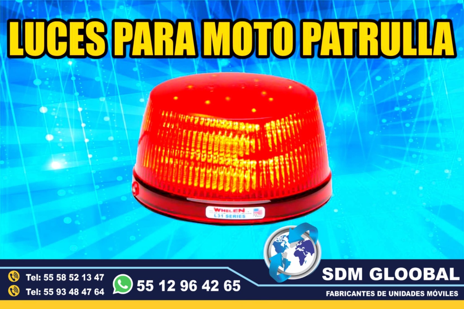 Venta de Barra de luces de leds, para unidades moviles especiales 