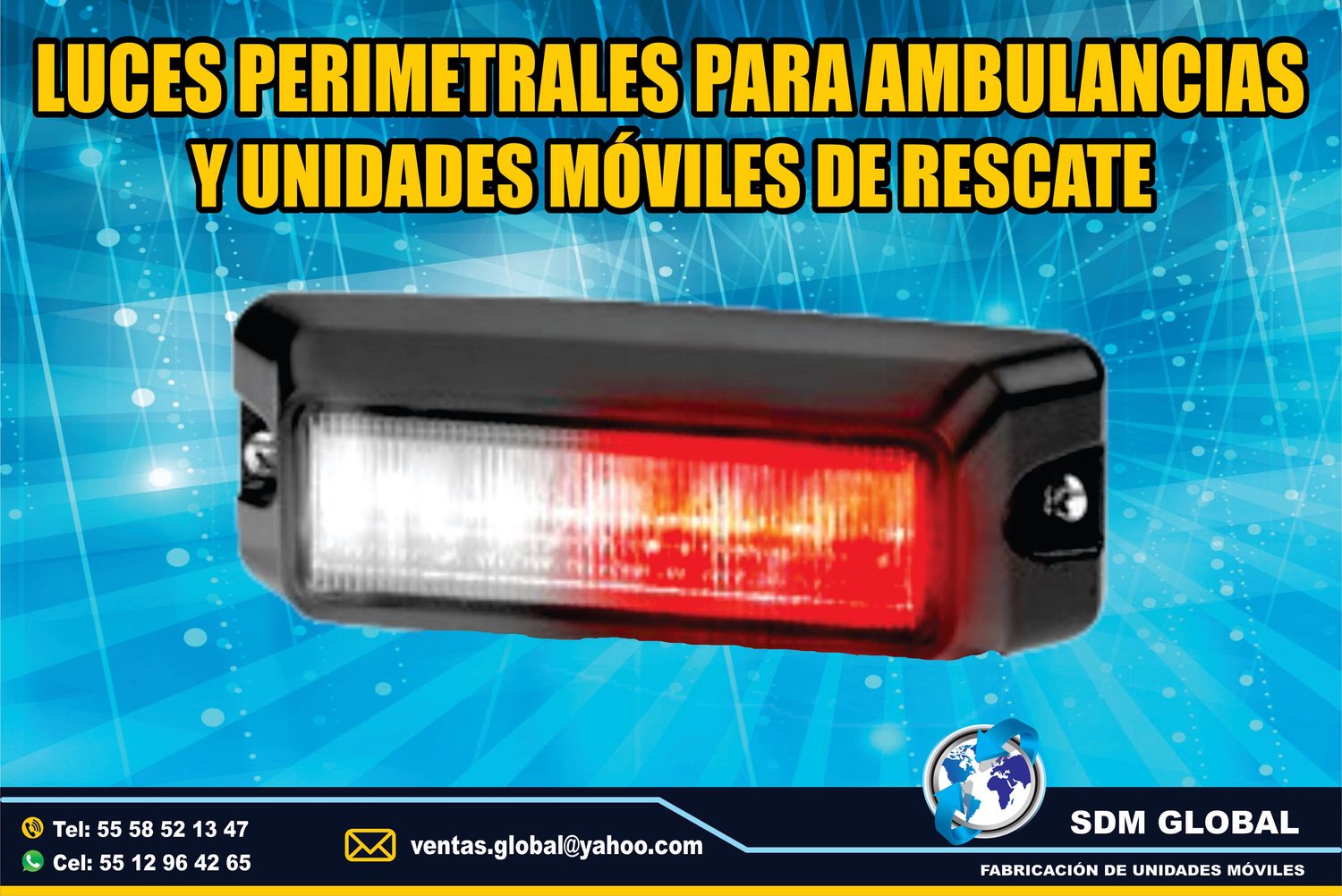Venta de Luces Perimetrales para Ambulancias de Traslado Tipo I, II
