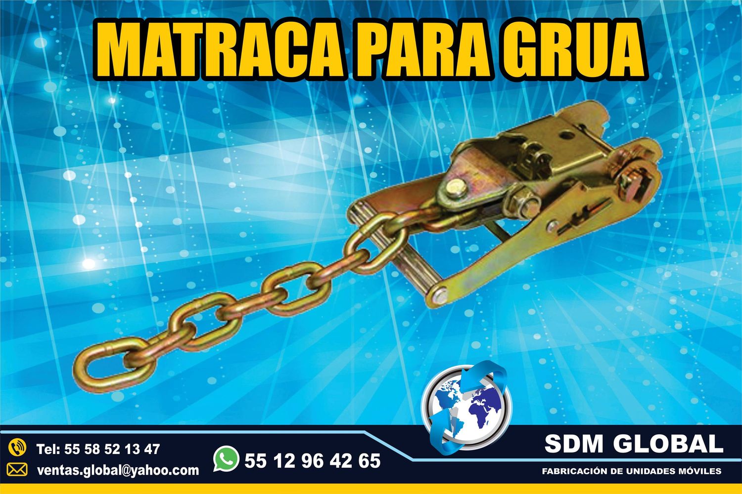 VENTA DE MATRACAS DE AMARRE para gruas 