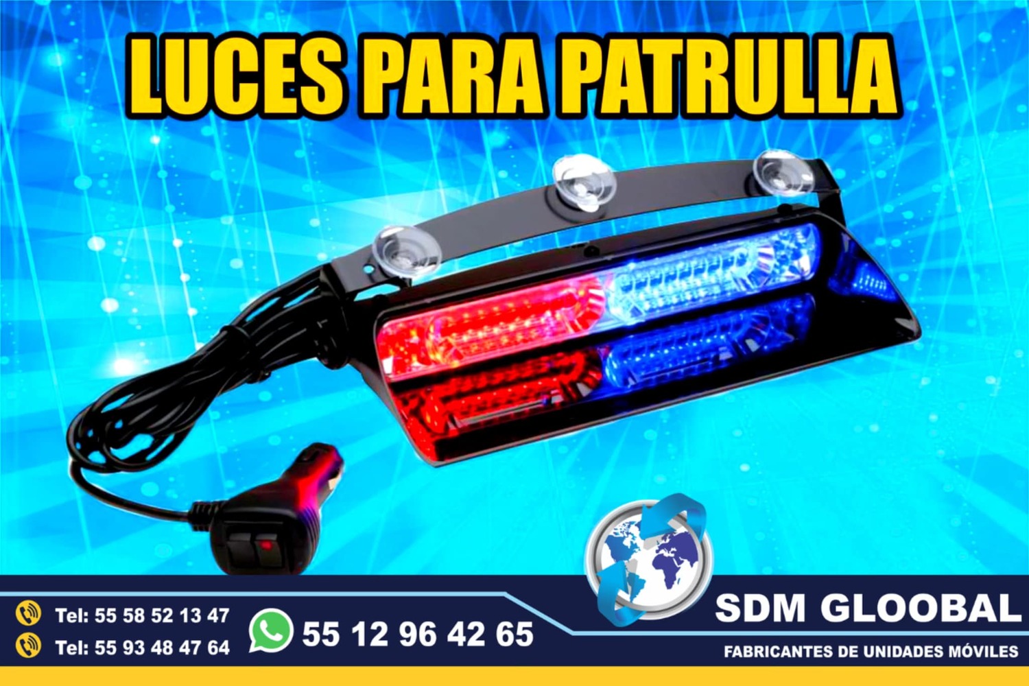 Venta de Luces para escolta, ministerial, ficalia, auxiliares 